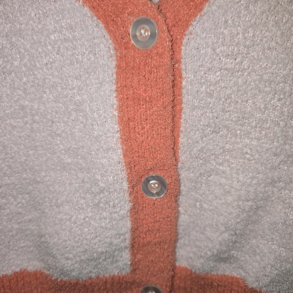 Cabana Pink and Coral Crop Cardigan - Picture 5 of 6